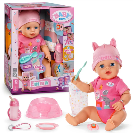 Baby Born Emma Click N Play Doll 43cm