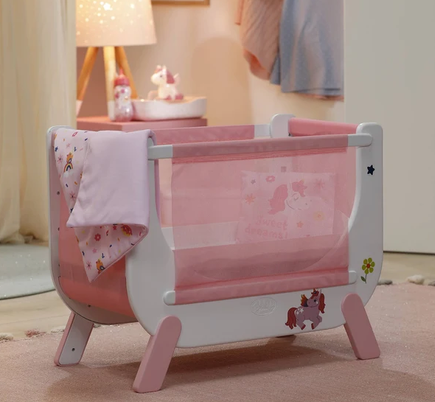 Bay Born Unicorn Beside Cradle
