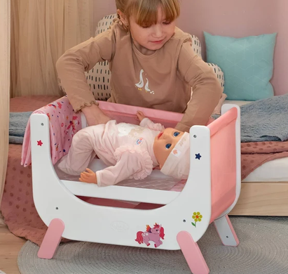 Bay Born Unicorn Beside Cradle