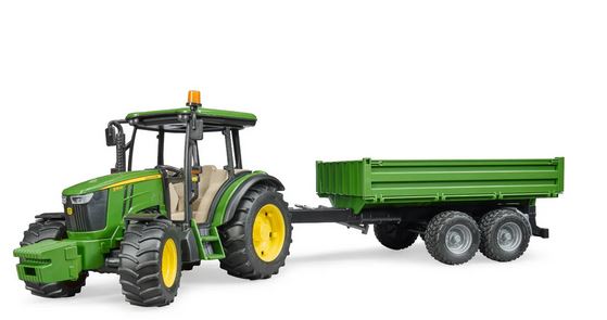 Bruder John Deere5115m Tractor With Tipping Trailer