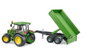 Bruder John Deere5115m Tractor With Tipping Trailer