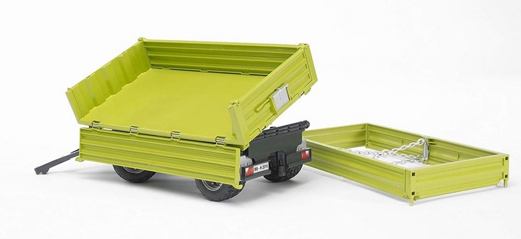 Bruder Agriculture Fliegl 3 Way Tipping Trailer With Removable Top