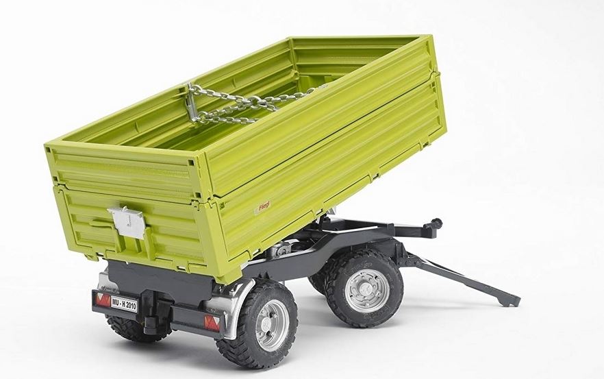 Bruder Agriculture Fliegl 3 Way Tipping Trailer With Removable Top