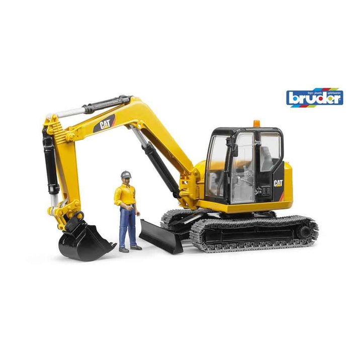 Bruder 1.16sc Caterpillar Excavator With Worker