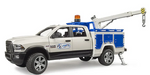Bruder Emergency Ram 2500 Service Truck With Rotating Beacon Light