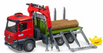 Bruder Forestry Mercedes Arocs Timber Truck With Loading Crane Garbage & Trunks