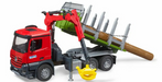 Bruder Forestry Mercedes Arocs Timber Truck With Loading Crane Garbage & Trunks