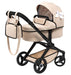 Bayer Xeo Beige Doll Pram With Black Trim & Frame
