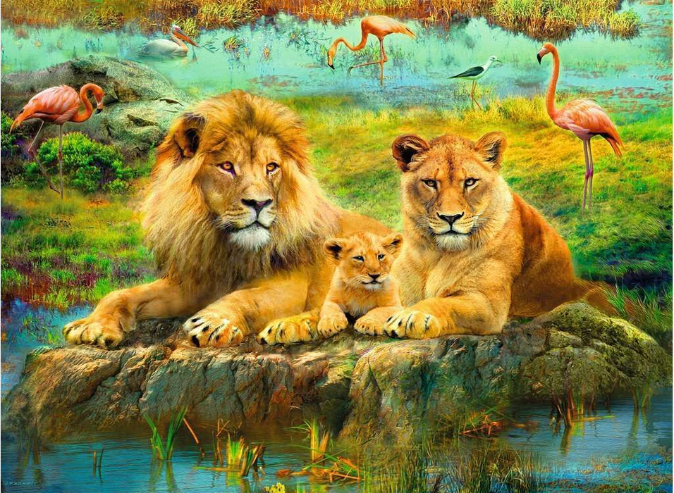 Ravensburger - Lions In The Savanna 500pc Puzzle