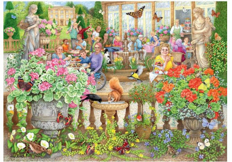 Ravensburger Cozy Cafe No 2 The Orangery 1000 Pc Puzzle Rb01081-4