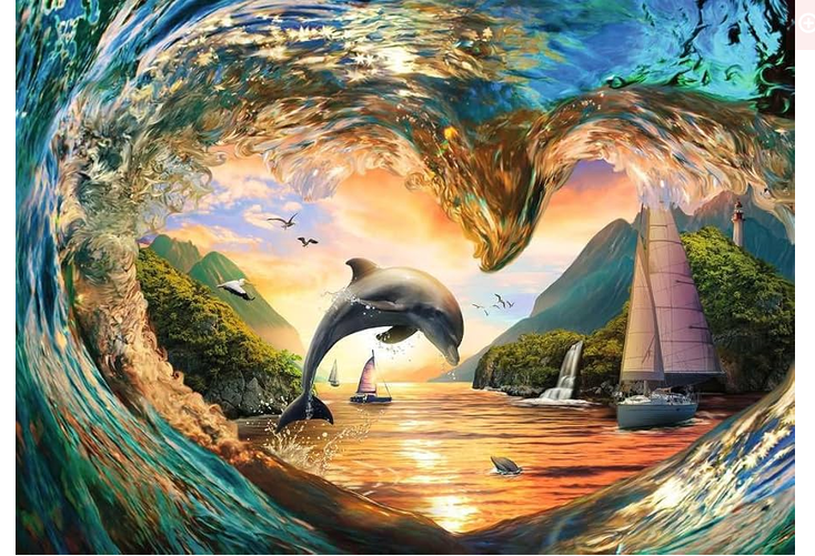 Ravensburger Sunset Splash 1000pc Puzzle Rb01711-0