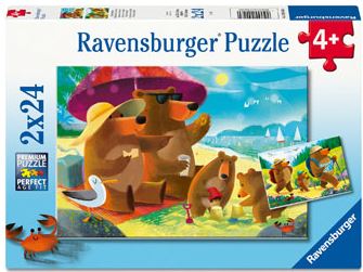 Ravensburger Bear Family Vacation 2 X 24pc Puzzle Rb04046-0