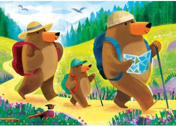 Ravensburger Bear Family Vacation 2 X 24pc Puzzle Rb04046-0