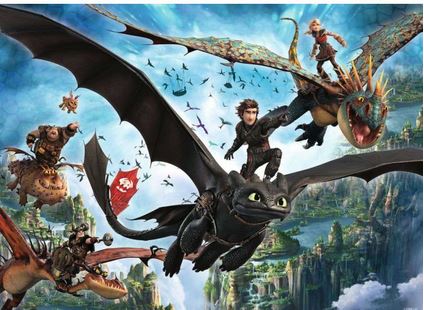 Ravensburger How To Train Your Dragon & Heroes 150 Xxl Pc Puzzle Rb04141-2