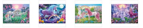 Ravensburger Magical Unicorns 4x100pc Puzzle