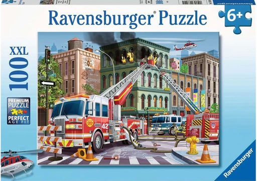Rb13329-1 Rburg Fire Truck Rescue 100pc Puzzle