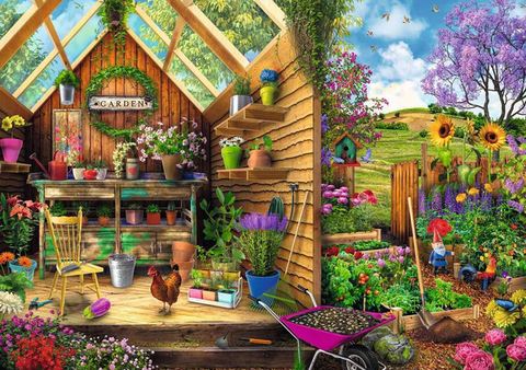 Ravensburger Gardeners Getaway 300 Large Pc Puzzle Rb16787-6