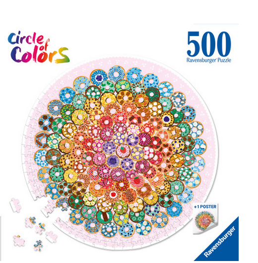 Ravensburger Donurs Circle Puzzle 500 Pc Puzzle Rb17346-4