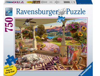 Ravensburger Cozy Front Porch 750pc Large Format Puzzle Rb17457-7
