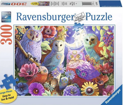 Ravensburger Night Owl Hoot 300 Pc Easy To Hold