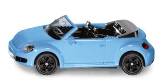 Siku Vw The Beetle Convertible Blue Die Cast Car