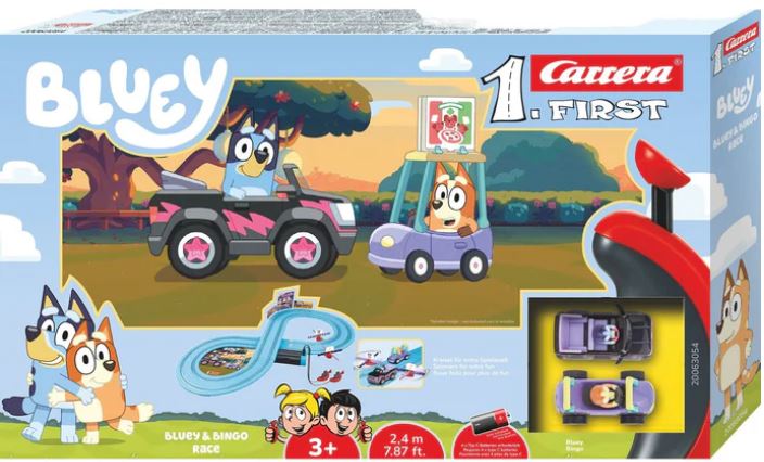 Carrera First Battery Set -bluey & Bingo Slot Car Set