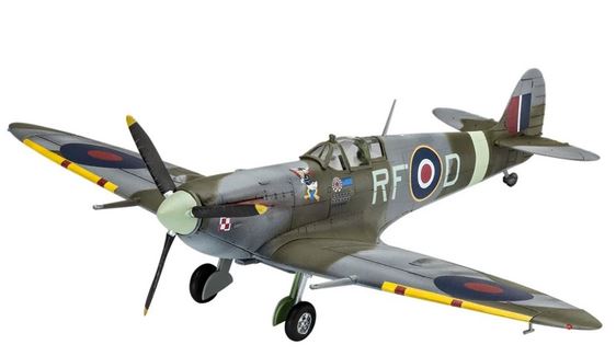 Revell 1/72 Scale Spitfire Mk.vb Model Kit With Paints-brush-glue