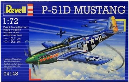 Revell P-51d Mustang 1/72 Scale Model Plane Kit