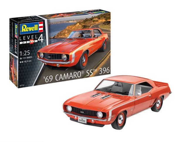 Revell 69 Camaro Ss 396 Plastic Model Kit