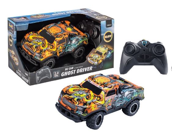 Revell Rc 2.4ghz Ghost Driver Car With Glow In The Dark Art Work