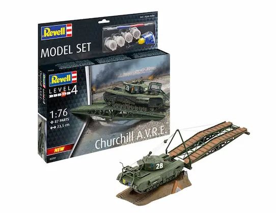 Revell 1/76 Sc Churchill  A.v.r.e Starter Model Tank Kit