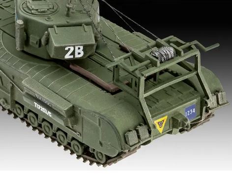 Revell 1/76 Sc Churchill  A.v.r.e Starter Model Tank Kit