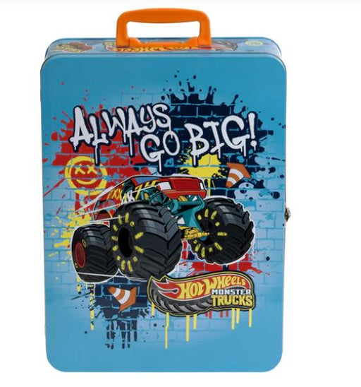 Hot Wheels Collection Tin Carry Case For 8 Monster Trucks