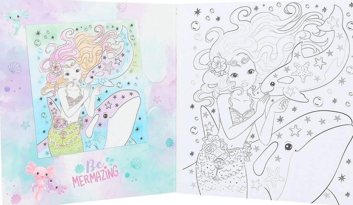 Top Model Mermaid Water Colour Book