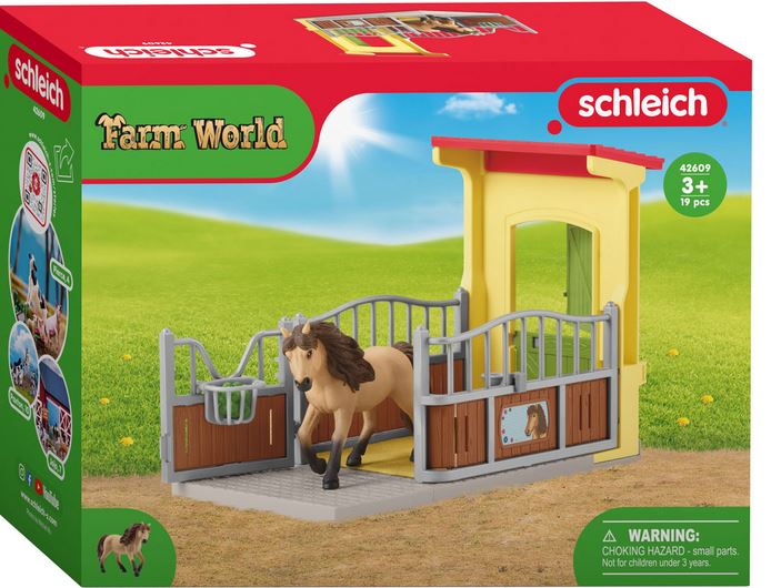 Schleich Pony Box With Iceland Pony Stallion Sc42609