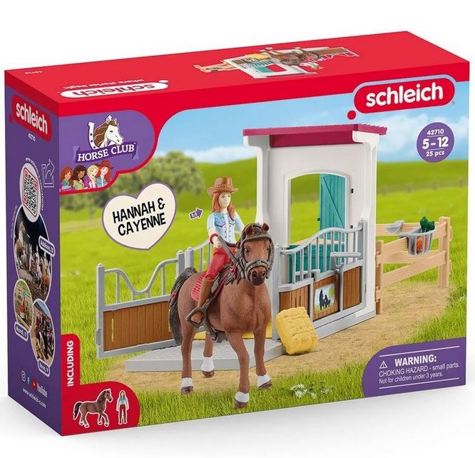 Schleich Hannah & Cayenne Horse Box Set Sc42710