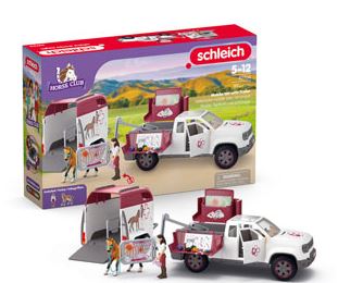 Schleich Mobile Vet With Trailer Sc42704