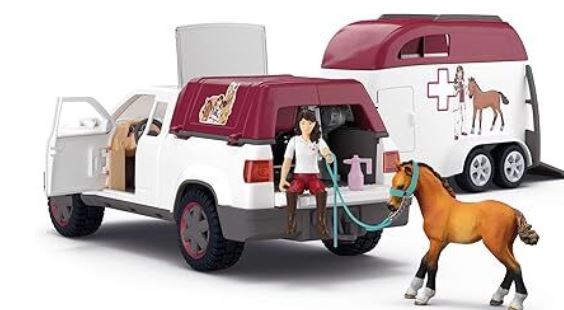 Schleich Mobile Vet With Trailer Sc42704