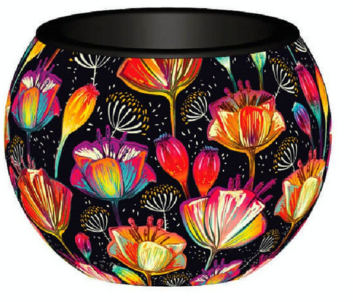 Puzzle Flowerpot 3 D Colorful Poppie Design