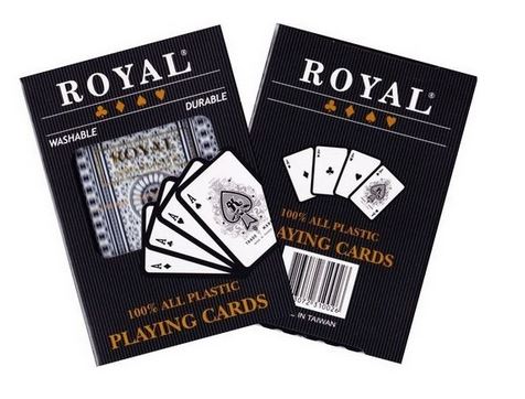 Royal High Quality Plastic Coated Paper Playing Cards Single Deck
