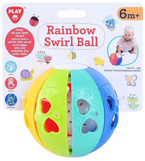 Playgo Rainbow Swirl Ball
