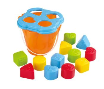 Playgo Shape Sorting Bucket 12pc