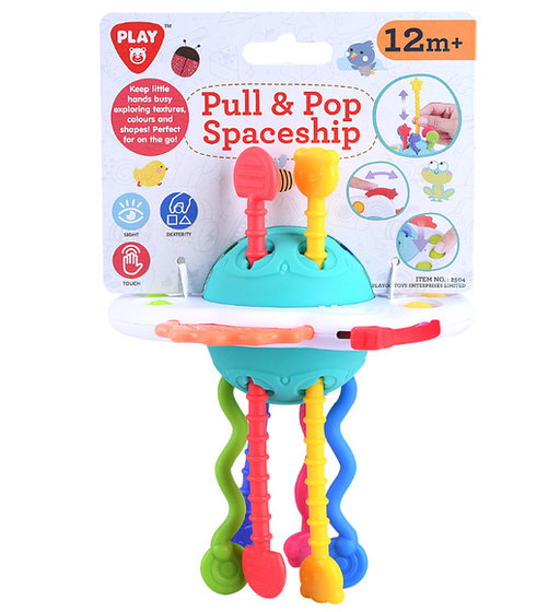 Playgo Pull And Pop Spaceship Ages:12 Months +