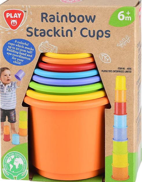 Playgo Rainbow Stacking Cup