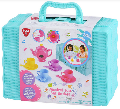 Musical Teaset Basket Battery Operated