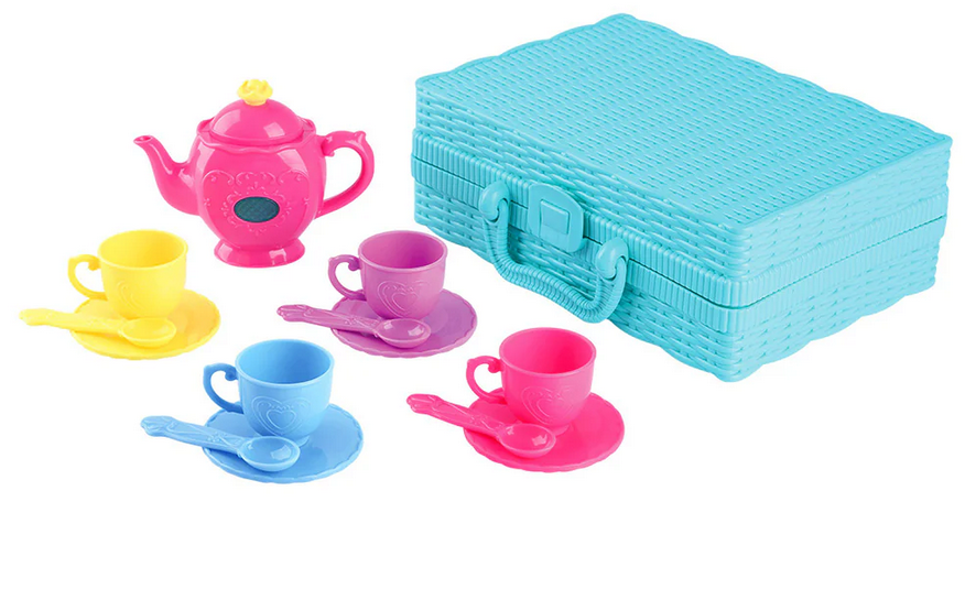 Musical Teaset Basket Battery Operated