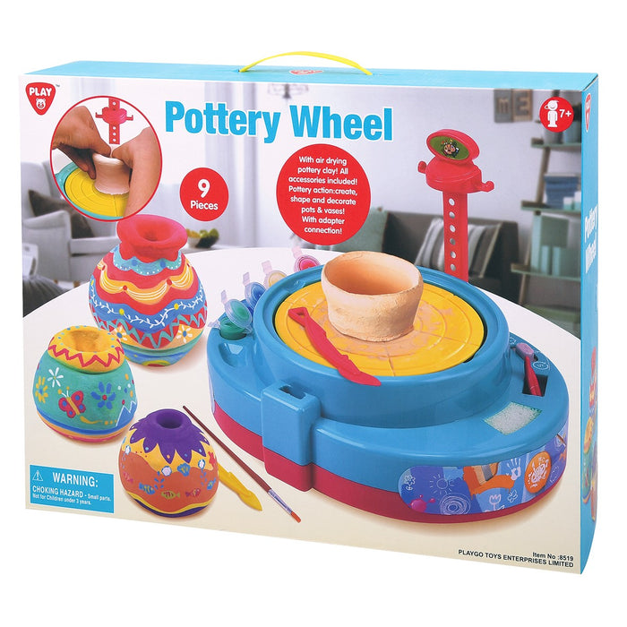 Playgo Pottery Wheel Battery Operated 9 Pieces