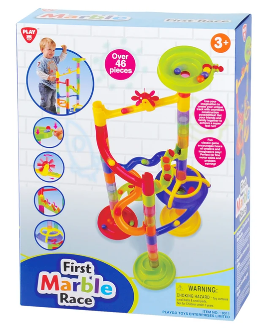 Playgop Toys My First Marble Race 46 Pieces
