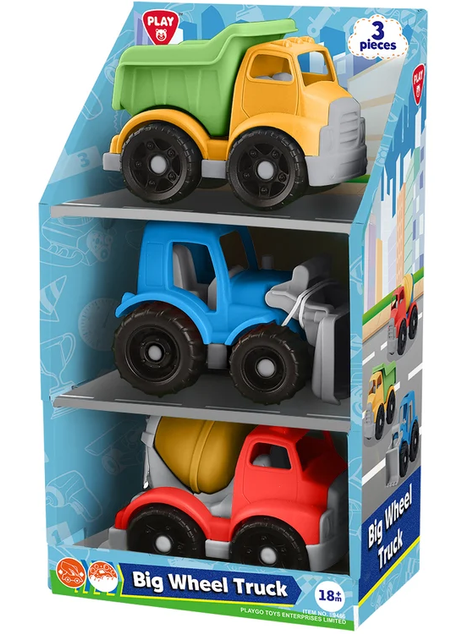Playgo Heavy Loader -cement And Dump Truck 3 Pc Set