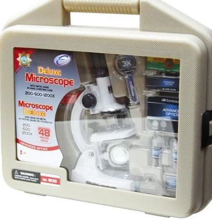 Microscope 200 X 600 X 1200 Plastic In Case Ages:8+